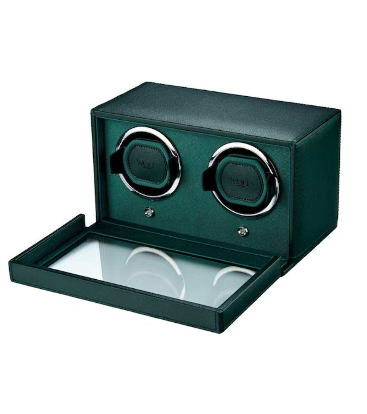 WOLF Cub Double Watch Winder with Cover